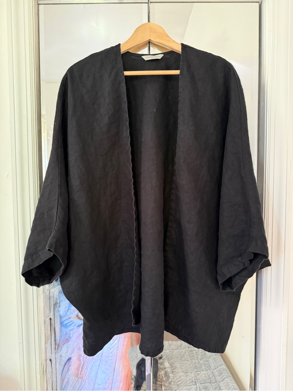 Elizabeth Suzann Emma Kimono, OS, Black - Picture 2 of 2